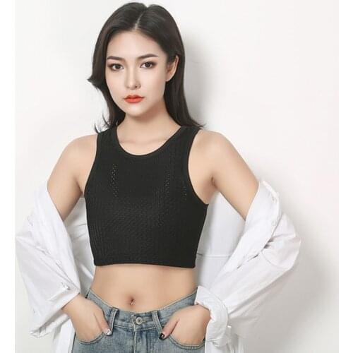 S-6XL Short Bandage Chest Binder Tomboy Trans Lesbian FTM Breast Flat Shaper Pullover Vest Women Sport Cosplay Corset Tank Tops