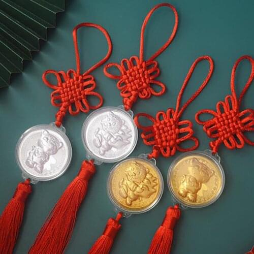 1PC Chinese Knot Tiger Year Tassel silk fringe bangs flower tassel trim decorative Garment for curtains home decoration accessor