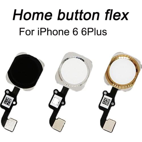 1pcs Home Button with Flex Cable for iPhone 6 4.7" / 6 plus 5.5" Homebutton key Flex Assembly