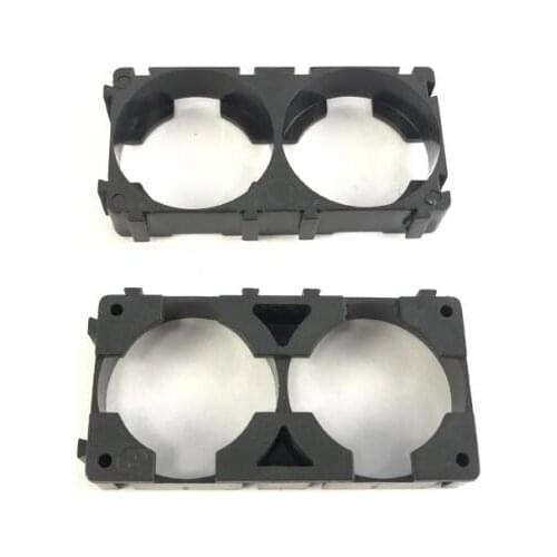 26650 2x Battery Holder Bracket Cell Safety Anti Vibration Plastic Cylindrical Battery Brackets For 1*2 26650 Lithium Batteries