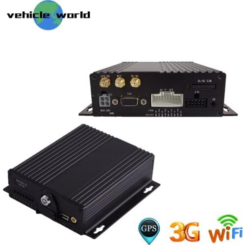 4Ch 2.0MP AHD 1080P Double SD Card School Bus Trailer Truck Taxi Car Mobile DVR built in GPS 3G WIFI