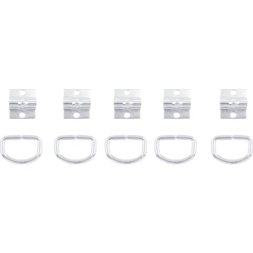 5pcs D Ring Trailer Flatbed Truck Towing Tie Down Chain Moving