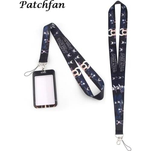 AD112 Patchfan Anime Key lanyard Strap Neck for keys ID Card Phone USB badge holder DIY Hang Rope webbing Cartoon Card Holder