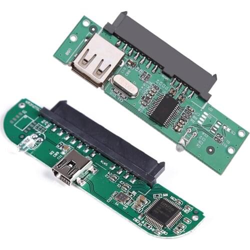 2.5 inch USB 2.0 TO SATA 7 + 15 Pin Hard Disk Adapter Converter for 2.5" hard drive SSD drive for Laptop Desktop PC Computer