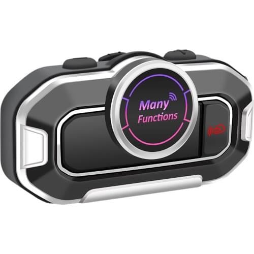 Wireless Headset Sports with FM Radio Hands Free Voice Automatic Answering for Motorbike Off Road