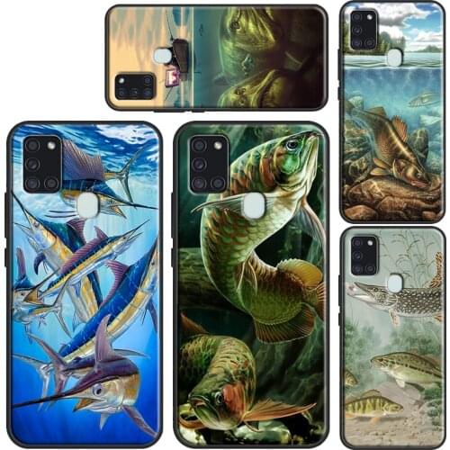 Fishing Gear Fish Cover Case For Samsung A32 A52 A72 A12 A42 A21S A20e A11 A31 A51 A71 A10 A30S A40 A50 A70