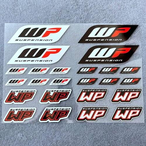 For Duke KTM 200 390 690 990 901 190 1290 Kawasaki Honda Yamaha Reflective WP Suspension Damping Decal Logo Waterproof Sticker