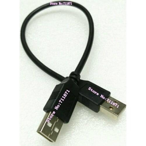 30cm black short Male to Male USB2.0 Charging data line cable Mobile Hard Disk Box Usb2.0 Data cable Line Usb 2.0 Usb2 Male