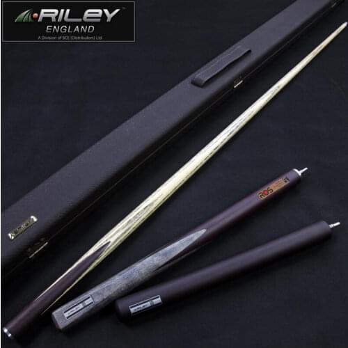 Original RILEY ROS Highend Handmade 3/4 Piece Snooker Cue with Extension 10mm Tip with Case 3/4 Piece Billiard Snooker Stick Cue