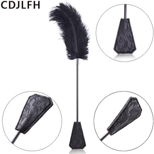 Leather BDSM Bondage Slave Flirting Whip Slap Handle Spanking Knout Adult Erotic Sex Toys For Women Couples Games Gags & Muzzles