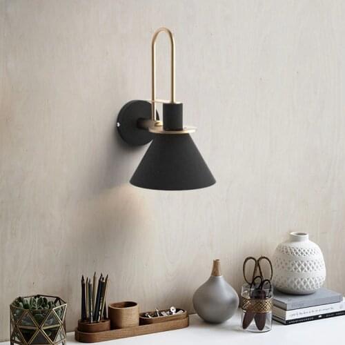 Creative Loft Bedside Led Wall Lamp Art Horn Design Coffee Shop Bathroom Decoration Wall Sconce Lighting Fixtures ZM911