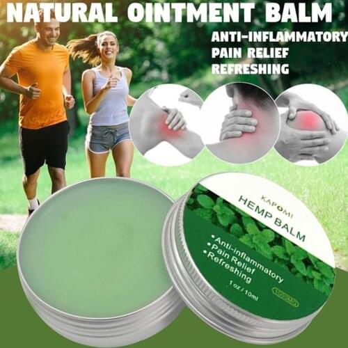 10/20/30ml Analgesia Cream Hemp Balm Cream Knee Neck Cream Balm Massage Herbal Muscle Body Extract Refreshing Pain Ointment