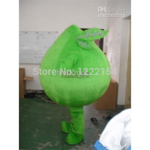 Hot selling 2017 Adult cute big green leaf mascot costume Halloween party costume adult size