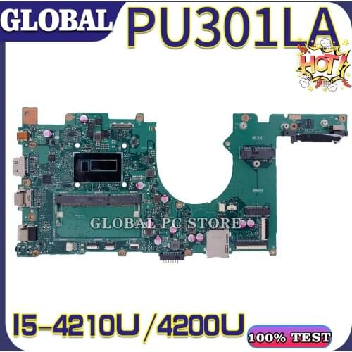 KEFU for ASUS laptop motherboard PU301LA P301L PU301L mainboard 100% test OK I5-4210U-4200U