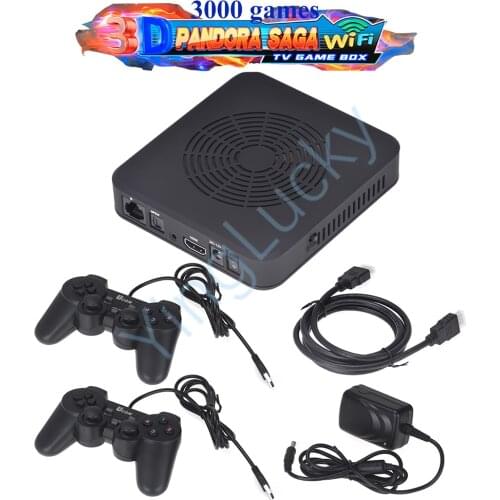 Pandora Box 3D Mini Arcade Console Portable Arcade Moonlight Treasure Retro Game Console Built in 3000 2D and 100 3D Games