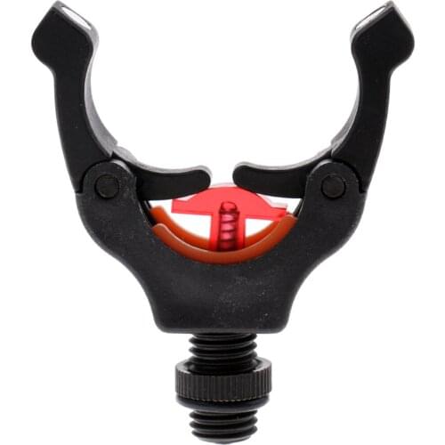 Nylon Magnetic Butt Lock Rod Grip Rest Head Support Bracket Holder Black