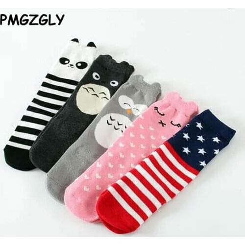 Baby Socks Toddler Knee High Socks For Kids Baby Boys Girls Anti Slip kids Long Sock with Rubber Soles Animal Cartoon Fox Socks