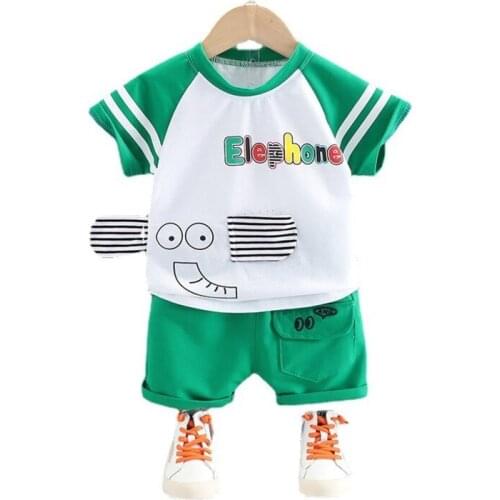 New Children Clothing Summer Fashion Baby Girl Clothes Boys Sport T-Shirt Shorts 2Pcs/Set Toddler Casual Costume Kids Tracksuits