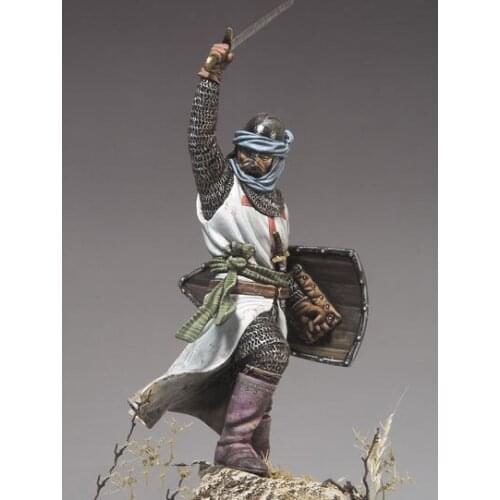 New Unassembled 1:32 54mm The crusaders man Figures Resin Kit DIY Toys Unpainted kits