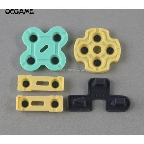 OCGAME For Sony PS2 Controller Repair Conductive Rubber Silicon Pads For Playstation 2 Handle A Version Replacement 50sets/lot