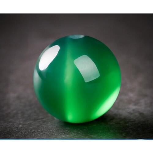 High quality Fine jewelry green agate Chalcedony fine jewelry Natural stone necklace Jade Boutique Pendant necklace beads