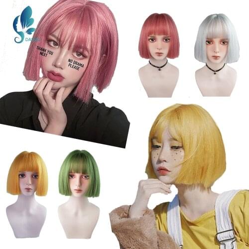 DAN BOCosplay Lolita Wave Green Cute Party Synthetic High Temperature Cosplay Wig