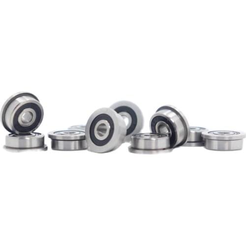 10Pcs MF105 RS Bearing 5*10*4 mm ABEC-7 Voron 3D Flanged Bearing MF105-2RS Ball Bearings MF105RS 3D Print Bearings