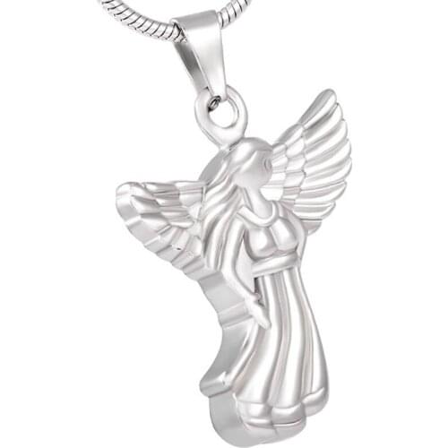 Fairy Angel Holder For Ashes Delicate Engrave Memorial Ash Keepsake Pendant For Pet/Human Ashes Cremation Jewelry Top Quality