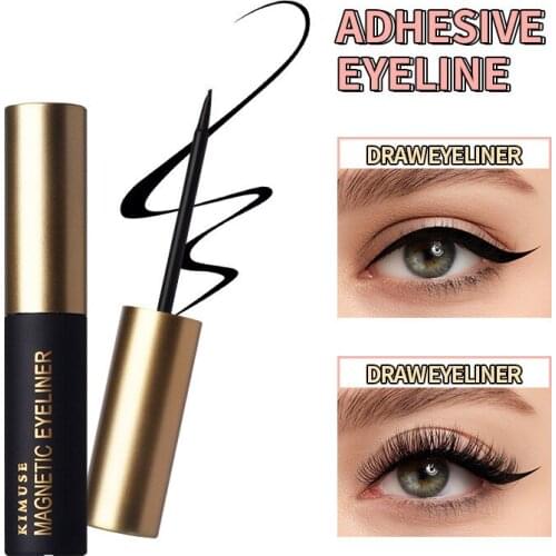 Make-up Sticky Adhersive Eyeliner Multi-Function Eyelashes Glue-free Waterproof No Smudge Liquid Eyeliner