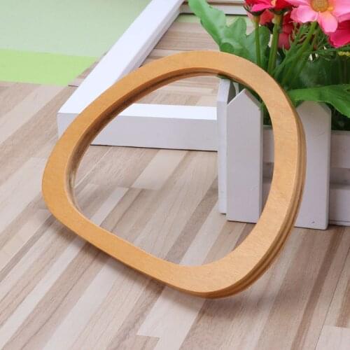 One Pieces Wooden Handle Replacement DIY Handbag Purse Frame Bag Accessories