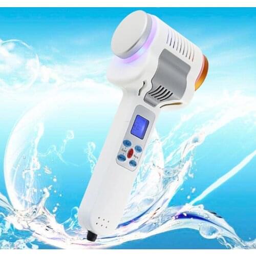 Ultrasonic Cryotherapy Hot Cold Hammer Lymphatic Face Lifting Massager Ultrasound Cryotherapy Facial Body Beauty Salon Equipment