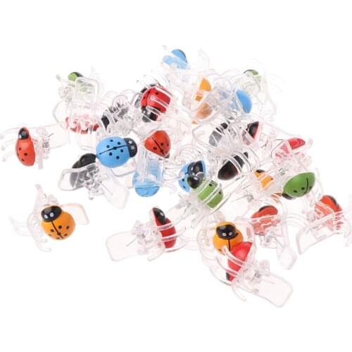 30Pcs Orchid Clips Ladybug Plant Clips KINGLAKE Garden Support Clips Durable Plant Flower Stem Clips Garden Tomato Trellis Clips