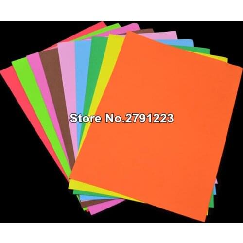 10Pcs/lot Lowest Price 10 color A4 1mm Thick Multicolor Sponge Foam Paper Fold scrapbooking Paper Craft DIY 21*29.7*0.1cm
