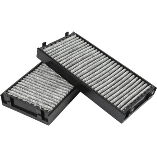 2PCS Car Cabin Air Filters for BMW X5 E70 2007-2015 X6 E71 E72 2008- 2010 64316945586 64316945585 CU2941-2
