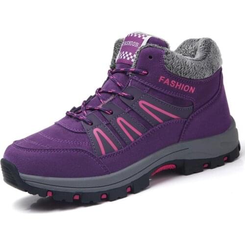 2021 Winter Womens Ankle Boots Women Warm Thick Plush Snow Boots Female Outdoor non-slip rubber Boots Lady Casual sneakers