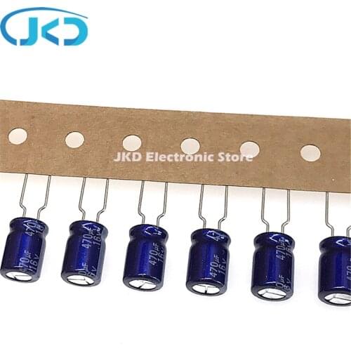 30Pcs 470uF 16V Panasonic 8x11.5mm 16V470uF Top Grade Audio Capacitor