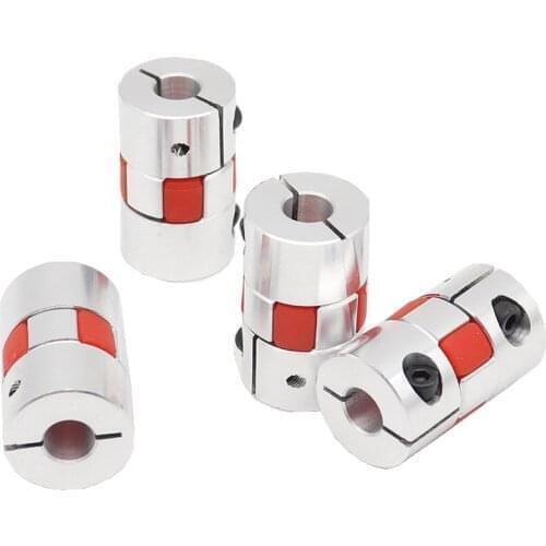 4pcs 4x8 mm D20L34 Aluminium Shaft Plum Coupling Motor Connector Flexible shaft CNC Parts