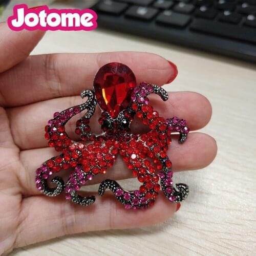 50pcs/lot free shipping vintage style flat back 50mm octobus brooch