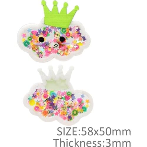 David accessories Acrylic Shakers Quicksand Bow-knot Phone Case Decoration,DIY Hair Clip Accessories,10Yc13835