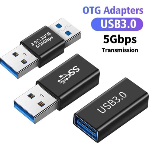 ANMONE 5Gbps USB 3.0 Coupler Male / Female to Female Adapter Super Speed USB3.0 Coupler Extender Connection Converter