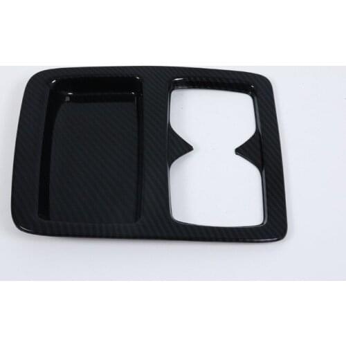 Car Back Seat Water Cup Frame Decorative Cover Trim Stickerr for Honda Accord 10th 2017 2018 Carbon Fibre Refit Accessories