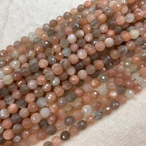 Natural Moonstone Beads Smooth Round Loose Spacer Beads For Jewelry Making 15inches 6/8/10mm DIY Beads Bracelets Necklace Perles