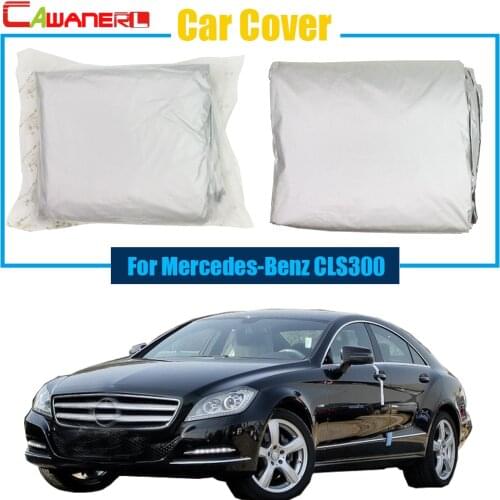 Cawanerl Car Cover Sun Shield Rain Sun Snow Resistant Anti-UV Cover Dustproof For Mercedes-Benz CLS300
