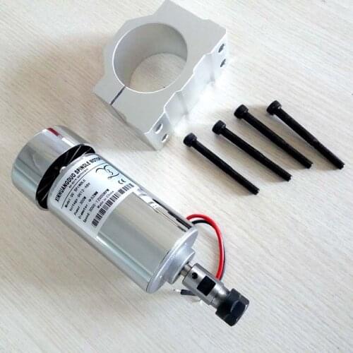 Air cooled 300W Spindle Motor 12-48V DC ER11 collect + 52mm Mount bracket fixture for PCB CNC Mahine