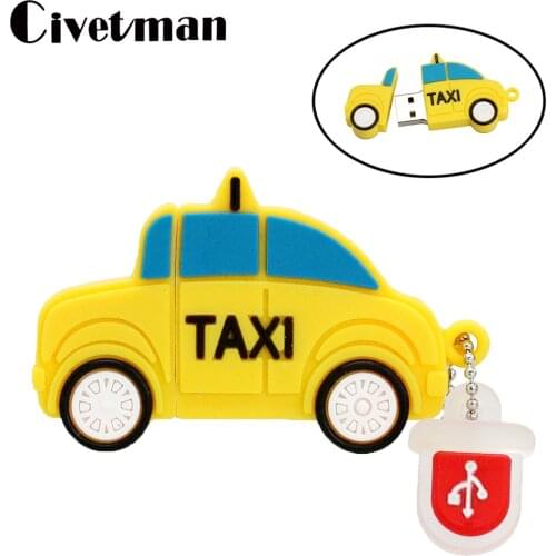 New Usb Flash Drive 128GB Taxi Car Pen Drive 4GB 8GB 16GB 32GB 64GB 256G USB Memory Stick Thumb Disk Pendrive Best Creative Gift