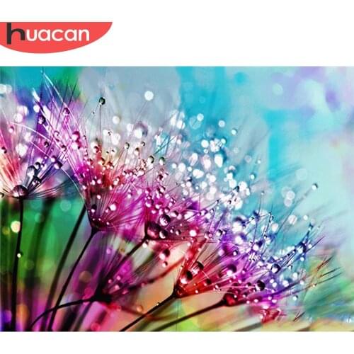 HUACAN 5D DIY Diamond Embroidery Flower Full Square Round Drill Diamond Painting Cross Stitch Handmade Gift Home Decoration