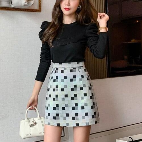 Plaid Skirts Women Anti Extinction Summer Skirt KPOP Girl Skirt 2021 New Mini Skirt Korean Fashion Short Dresses A Line Skirt