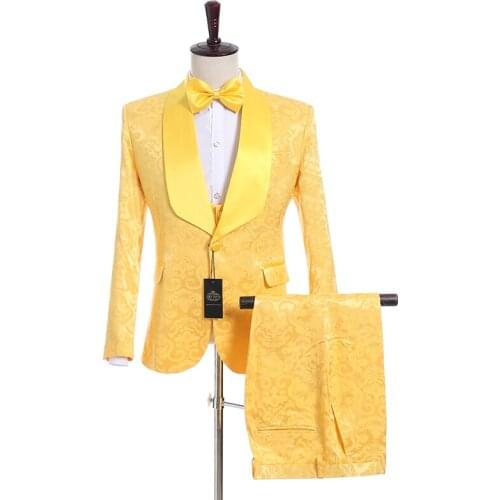 Hot Selling Groomsmen Shawl Lapel Groom Tuxedos Side Vent Men Suits Wedding Best Man Blazer ( Jacket+Pants+Bow Tie+Vest ) C146