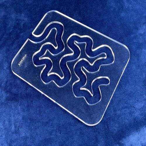 DIY Shaped Sewing Patchwork Ruler Multifunctional Acrylic Ruler Processing Sewing Ruler Template Patchwork Tool Sewing Tools