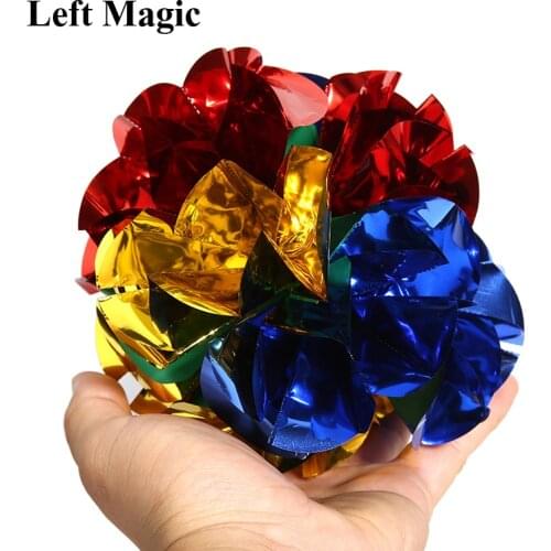 Mini Size Appearing Ball Flower (Diameter:14cm) Magic Tricks Spring Flower Bouquet Magic Props Show Toys